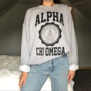 Alpha Chi Omega Crewneck Sweatshirt